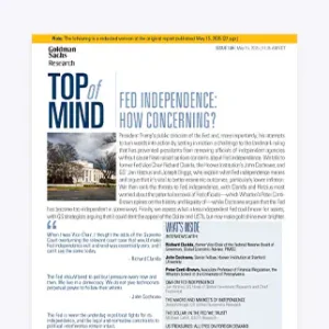 Fed independence: how concerning?